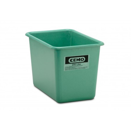 Contenedor GRP rectangular 200 litros modelo alto estándar verde